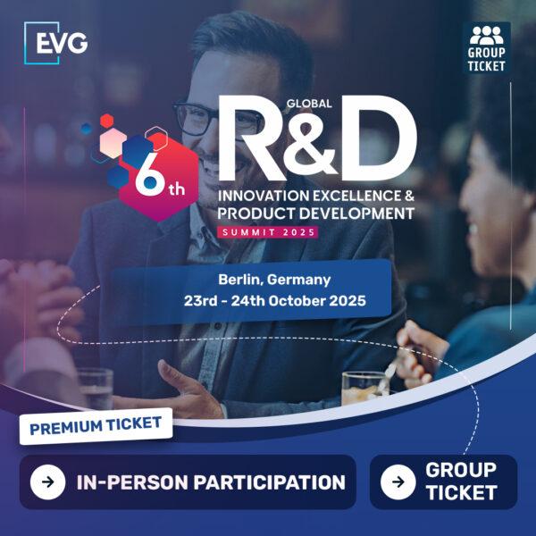 IN-PERSON Participation | Premium Group Ticket | 6th Global R&D Innovation Excellence And Product Development Summit 2025