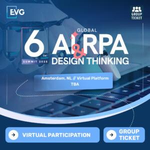 VIRTUAL Participation | Group Ticket | 6th Global AI / RPA & Design Thinking Summit 2025
