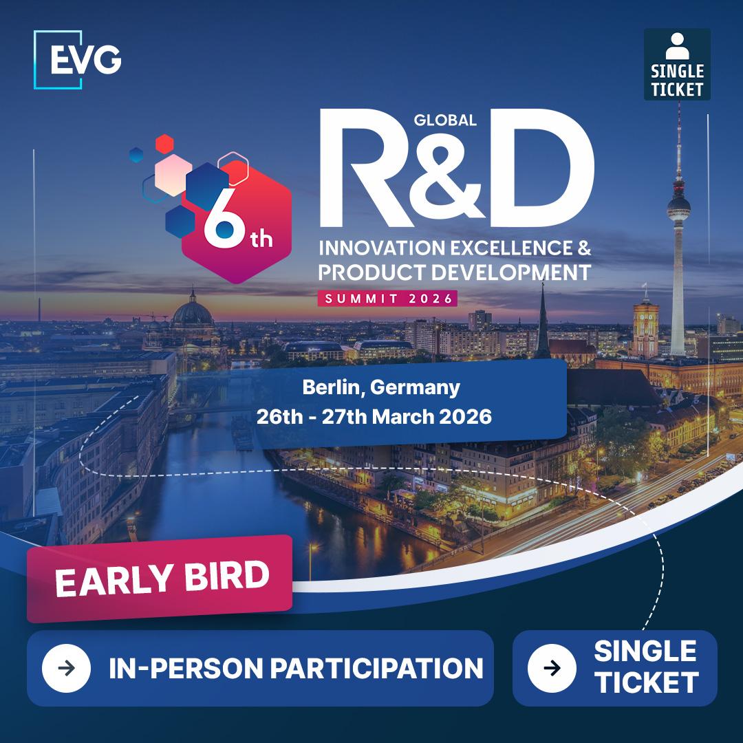IN-PERSON Participation | Single Ticket | Global R&D Innovation Excellence And Product Development Summit 2025